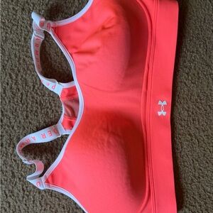 Under Armour Women's Bright Coral Sports Bra